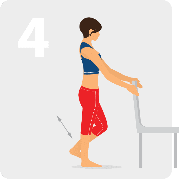 حرکت دیپ تک پا ورزش ساده برای آرتروز زانو