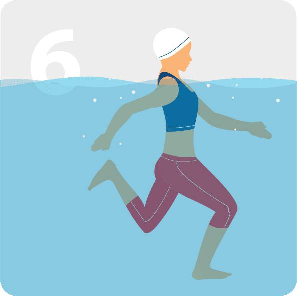 راه رفتن در آب به منظور کاهش پیشرفت آرتروز