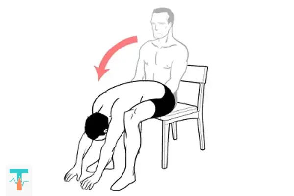 حرکت اصلاحی خم شدن از روی صندلی برای رفع درد تنگی کانال نخاعی