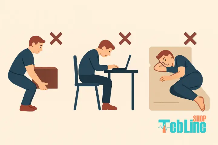 کارهای مضر برای دیسک کمر