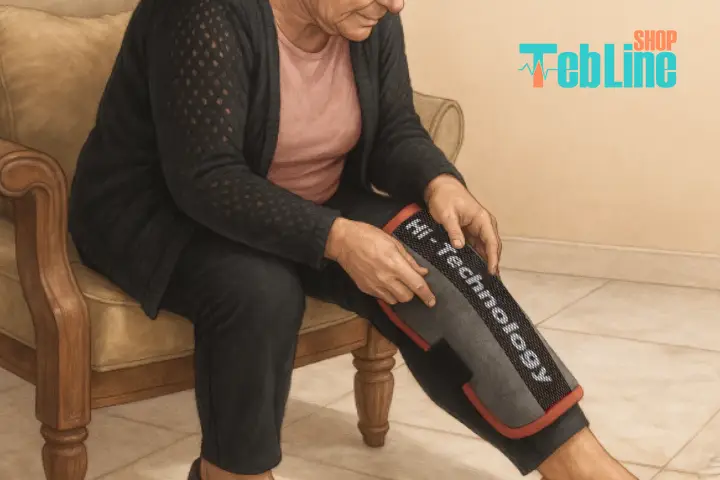 استفاده از زانوبند برای درمان خانگی مینیسک زانو