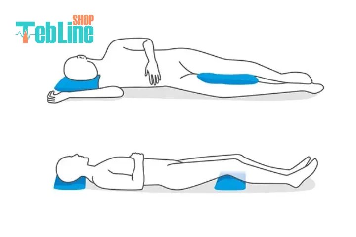 نحوه صحیح خوابیدن در درمان دیسک کمر